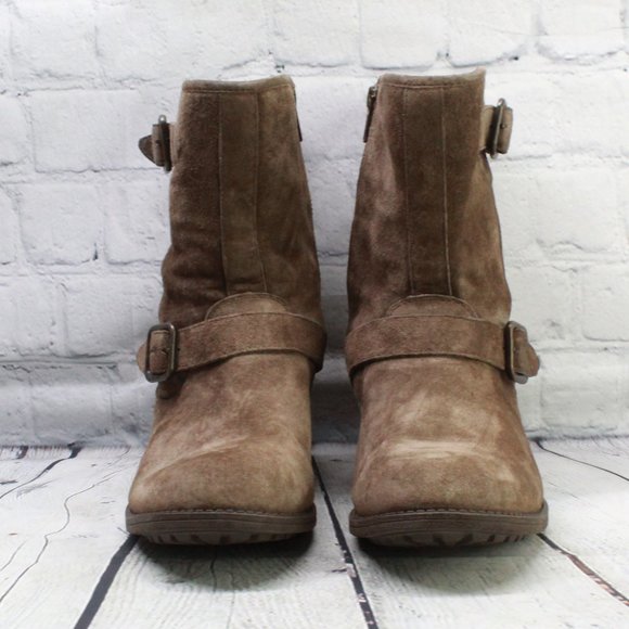 UGG Insulated Zip Winter Ankle Boots Size 6.5 - Picture 4 of 9